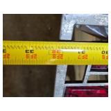 Decorative Mirror with Red and Silver Mosaic Frame