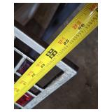 Decorative Mirror with Red and Silver Mosaic Frame