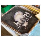 Assorted Picture Frames including Gold Traditional 18x24, Solid Oak 16x20, and Decorative Floral Frame