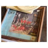 Assorted Picture Frames including Gold Traditional 18x24, Solid Oak 16x20, and Decorative Floral Frame