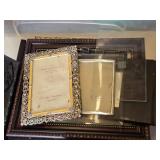 Lot of Assorted Picture Frames and Home Decor Items