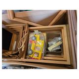 Lot of Picture Frames and Art Supplies including Various Sizes and Styles