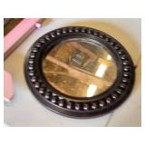 Pink Framed Mirror and Round Decorative Mirror