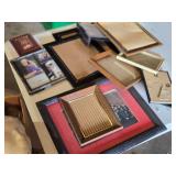 Lot of Picture Frames including CARR Frames, Wooden Frames, and Various Sizes