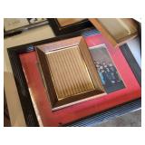 Lot of Picture Frames including CARR Frames, Wooden Frames, and Various Sizes