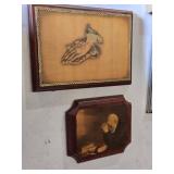 Religious Artwork Collection including Framed Jesus at the Door, Praying Hands Plaque, and More