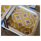 Madison Park Framed Art Set including Yellow Tile Patterns