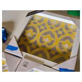 Madison Park Framed Art Set including Yellow Tile Patterns