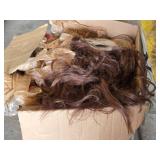 HUGE Lot Wig and Hair Extensions Collection including Pre-Stretched Braid, Yaky Pony, and 100% Human Hair Extensions