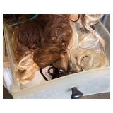 HUGE Lot Wig and Hair Extensions Collection including Pre-Stretched Braid, Yaky Pony, and 100% Human Hair Extensions