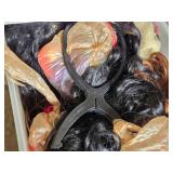 HUGE Lot Wig and Hair Extensions Collection including Pre-Stretched Braid, Yaky Pony, and 100% Human Hair Extensions