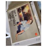 Art Supplies Lot including Paints, Brushes, and a Pile of Modern and Vintage Instructional Books