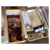 Assorted Craft Supplies including National Geographic Magic Chemistry Science Lab, Craft Paints, and Art Tools