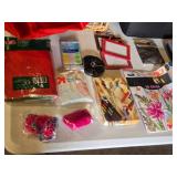 Assorted Craft and Hobby Supplies including Face Paint Kit, Coloring Book, and Christmas Design Book