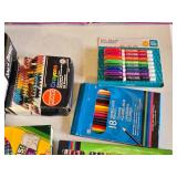 Crayola Art Supplies Lot including Markers, Crayons, Pastels, and Art Kits - Nothing checked for completeness
