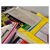 Art Supplies Collection including Canson Sketch Pads, Watercolor Paints, and Artist Pencils - Nothing checked for completeness