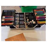 Art Supplies Collection including Canson Sketch Pads, Watercolor Paints, and Artist Pencils - Nothing checked for completeness