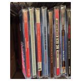Box of Movie Soundtrack CDs including Titanic, Braveheart, and Batman Forever and More