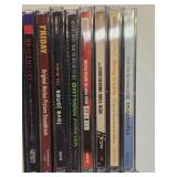 Box of Movie Soundtrack CDs including Titanic, Braveheart, and Batman Forever and More