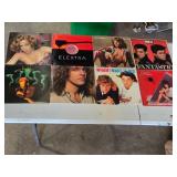 Lot of Vinyl Records Including Wham!, Sheena Easton, and Peter Frampton