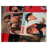Lot of Vinyl Records Including Wham!, Sheena Easton, and Peter Frampton