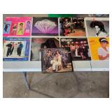 Lot of Vinyl Records Including Mary Jane Girls, Commodores, Rick James, Diana Ross, and Donna Summer