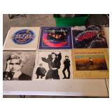 Lot of Vinyl Records Featuring Beatles Greatest, Bee Gees, Duran Duran, Madonna, and More