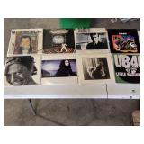 Lot of Vinyl Records Featuring UB40, Sting, and U2, Plus Others Including Saturday Night Fever Soundtrack and Dead or Alive