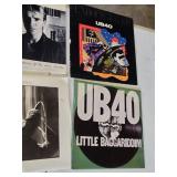 Lot of Vinyl Records Featuring UB40, Sting, and U2, Plus Others Including Saturday Night Fever Soundtrack and Dead or Alive