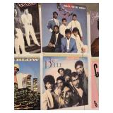 Lot of Vinyl Records including Gap Band VI, Full Force, Ready for the World, Julio Iglesias, Sade, Kurtis Blow, The Deele, and Commodores