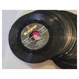 Lot of Vintage 45 RPM Vinyl Records Including Kapp, Delta, and Columbia Labels