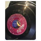 Lot of Vintage 45 RPM Vinyl Records Including Kapp, Delta, and Columbia Labels