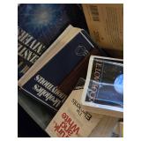 Full Tote of Books Including Dictionaries and Guides, and Other Assorted Titles and Reference Books