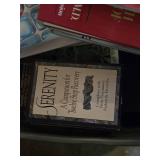 Full Tote of Books Including Dictionaries and Guides, and Other Assorted Titles and Reference Books