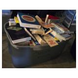 Full Tote of Books Including Dictionaries and Guides, and Other Assorted Titles and Reference Books