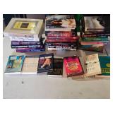 Lot of Books and Audiobook Cassettes Including Sociological Textbook and Self-Help Titles