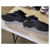 Nike Jordan 12 Retro Black Purple Basketball Shoes Size 10.5