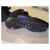 Nike Jordan 12 Retro Black Purple Basketball Shoes Size 10.5