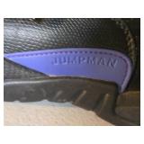Nike Jordan 12 Retro Black Purple Basketball Shoes Size 10.5