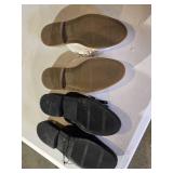 Black and White Studded Loafers, Size 10