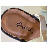 Qupid Polka Dot Wedge Sandals Size 7