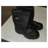 WFS Black Winter Boots Size Unknown, Insulated, Rubber Sole Size 11