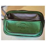 Coach Green and Black Leather Crossbody Bag and Coach Canvas Tote Bag