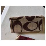 Coach Green and Black Leather Crossbody Bag and Coach Canvas Tote Bag