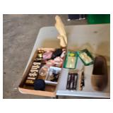 Lot of Assorted Miscellaneous Items including Wooden Shoe, Wooden Parrot, and Small Accessories
