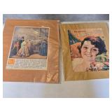 Lot of Vintage Magazine Covers and Posters including Collier