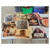Collection of Movie Memorabilia and Books including The Beatles, Audrey Hepburn, and Star Wars Visual Dictionary