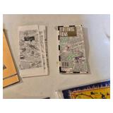 Vintage Coast-to-Coast Map Game and Rome Maps