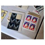 Collection of Vintage and Modern U.S. Postage Stamps Some Unmarked, Pile of Used