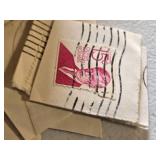 Collection of Vintage and Modern U.S. Postage Stamps Some Unmarked, Pile of Used